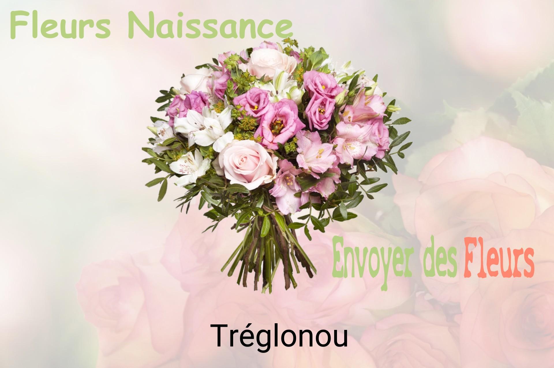 Bouquet de fleurs de naissance livré à Tréglonou